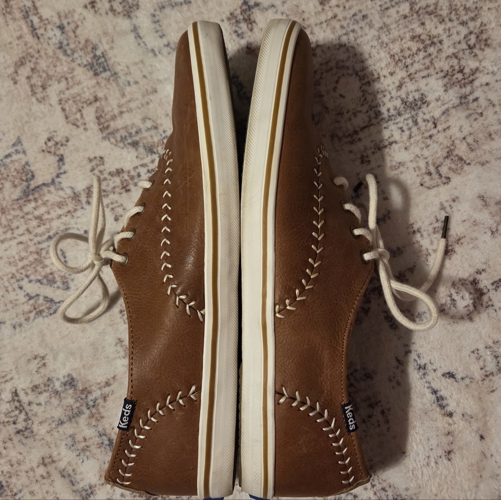 Keds Champion Pennant Leather Baseball Stitch Shoes - Picture 7 of 9